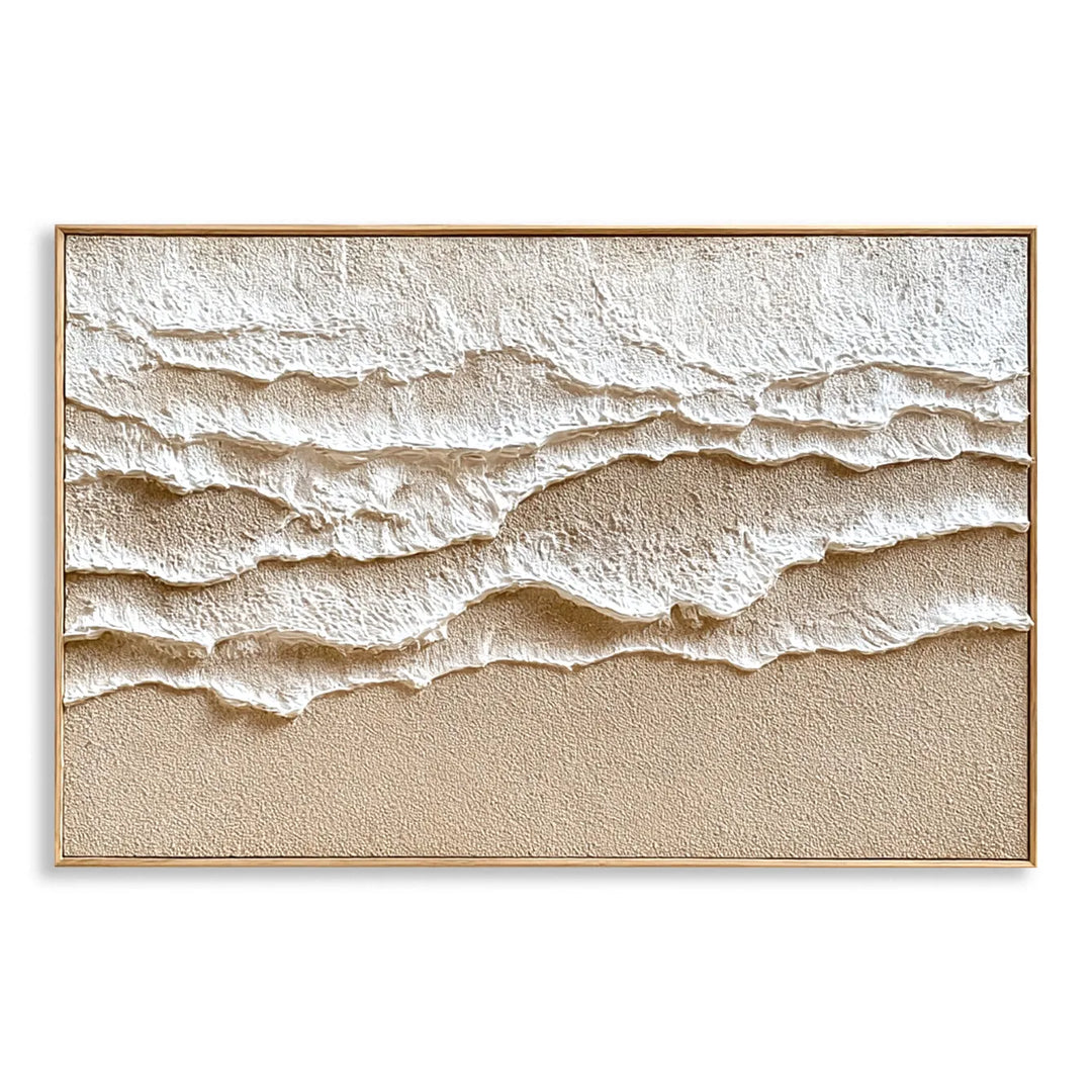 Sand &amp; Ivory Textured Abstract Painting MT