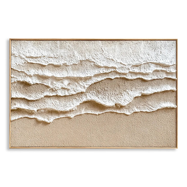 Sand &amp; Ivory Textured Abstract Painting MT