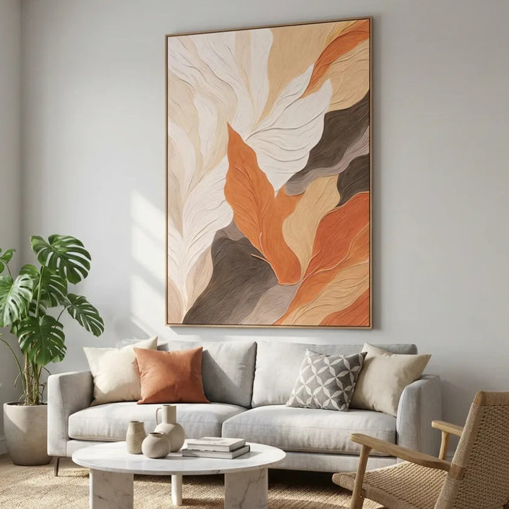 Sandswept Ember Abstract Painting TA