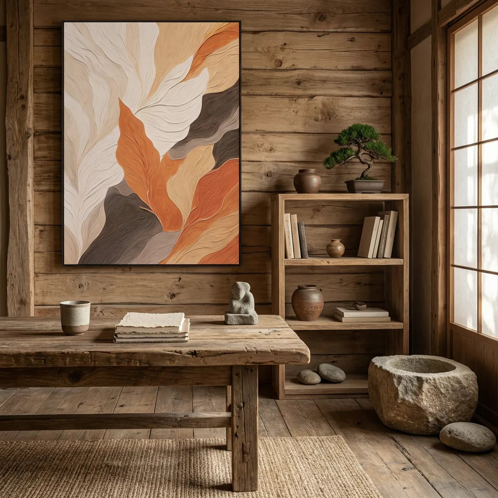 Sandswept Ember Abstract Painting TA