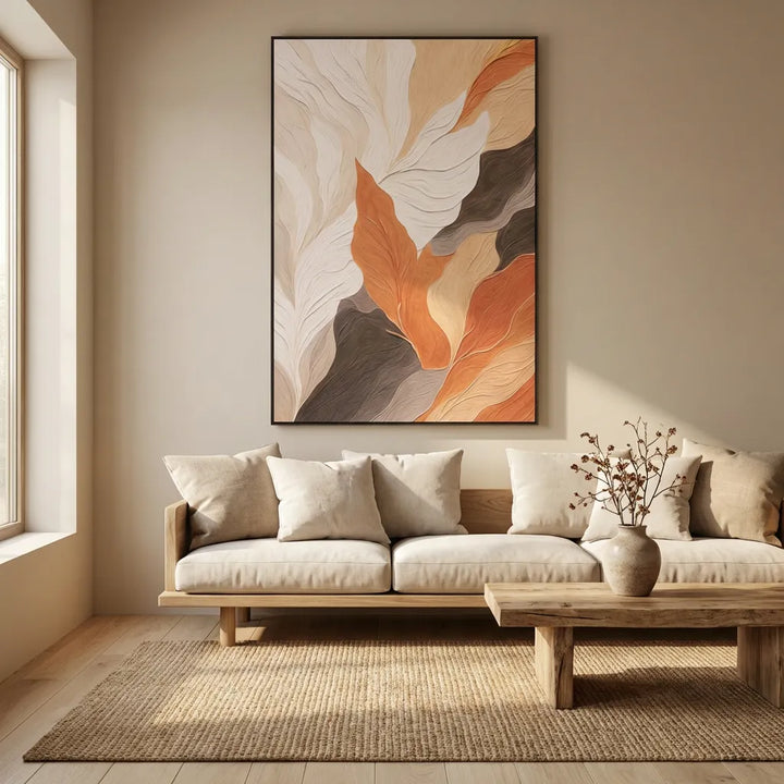 Sandswept Ember Abstract Painting TA