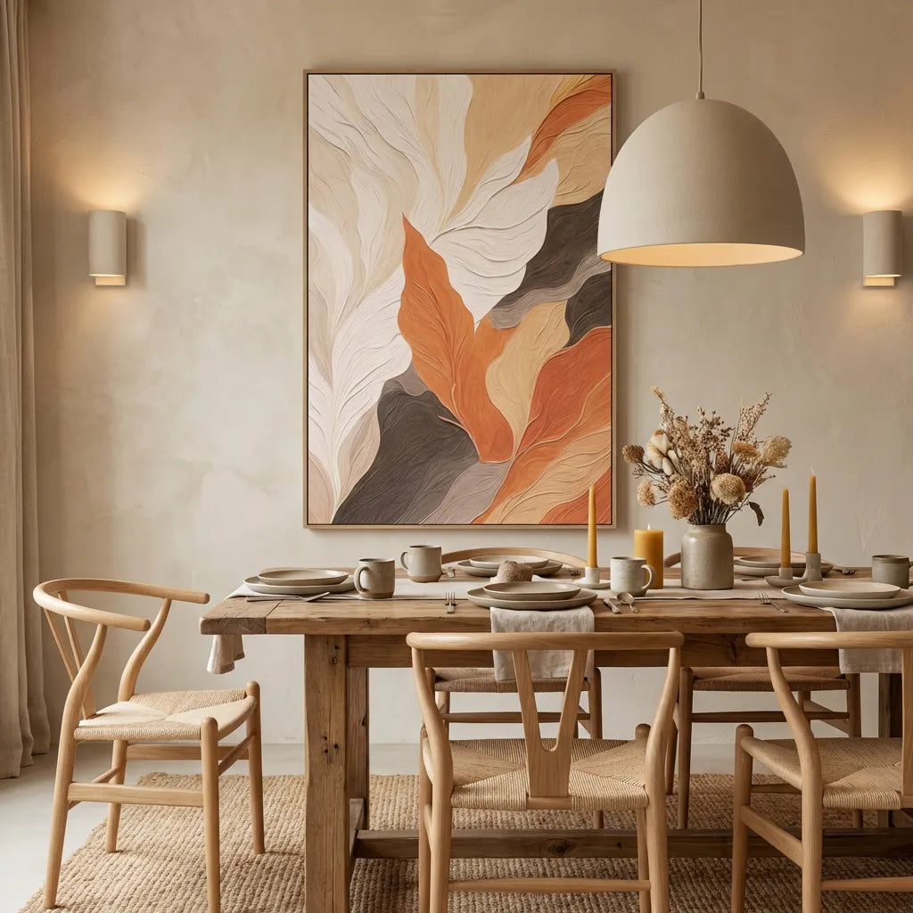 Sandswept Ember Abstract Painting TA