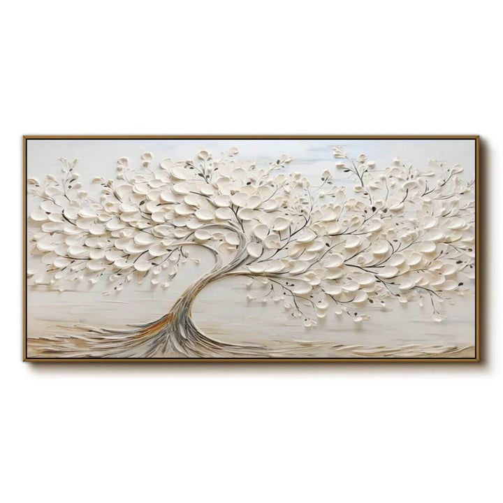 Sculpted Leaf Tree Painting MT