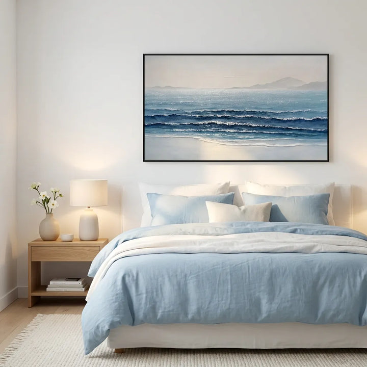 Serene Horizon Seascape Painting TA