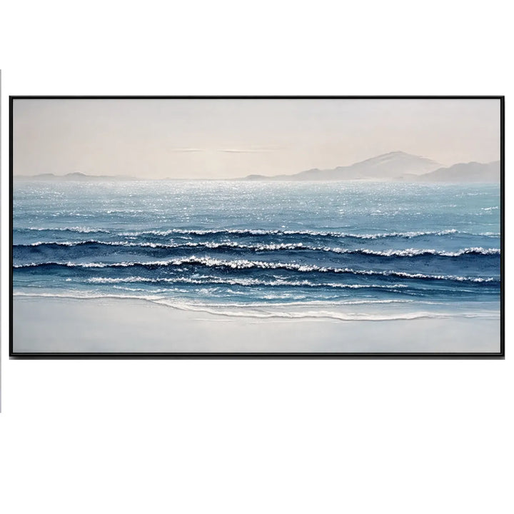Serene Horizon Seascape Painting TA
