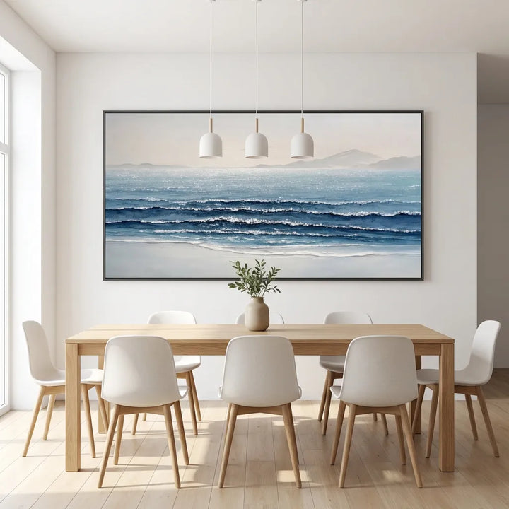 Serene Horizon Seascape Painting TA