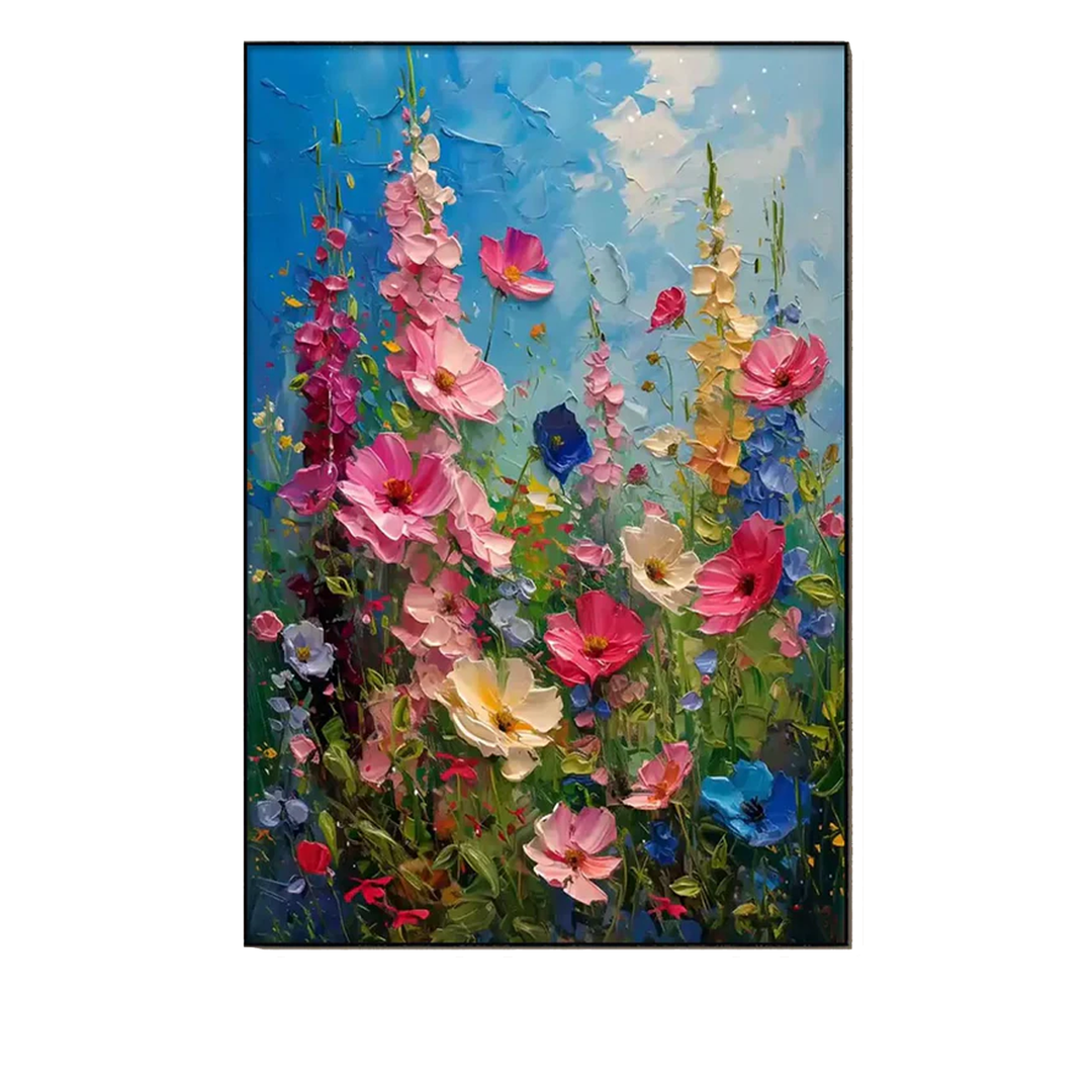Sky Bloom Wildflower Garden Painting AA#2321