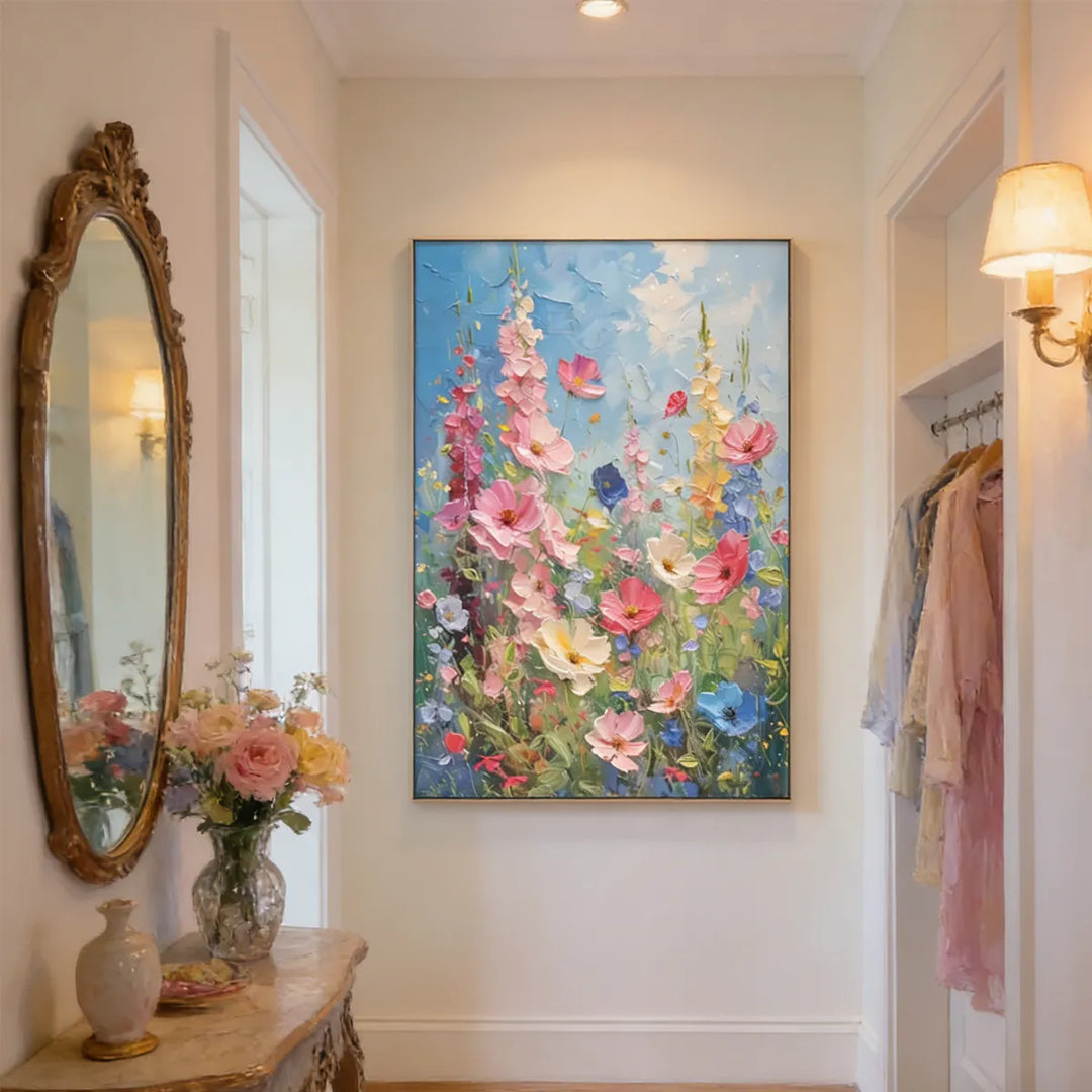 Sky Bloom Wildflower Garden Painting AA