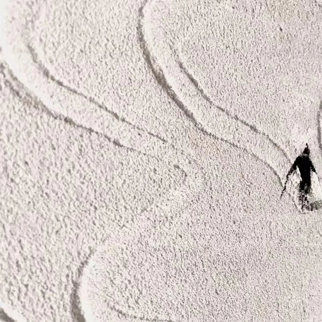 Minimalist Ski Landscape Canvas Art AA