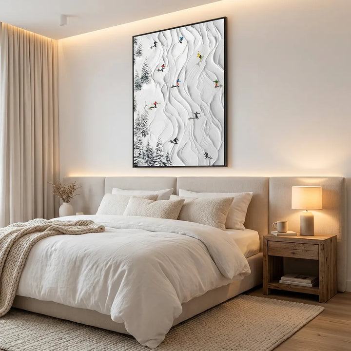 Snow Trail Skiing Wall Art TA