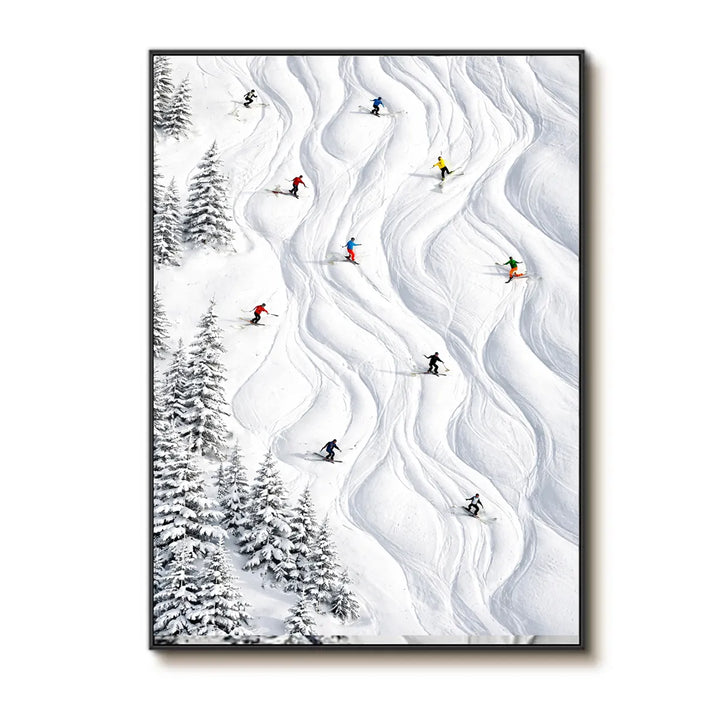 Snow Trail Skiing Wall Art TA