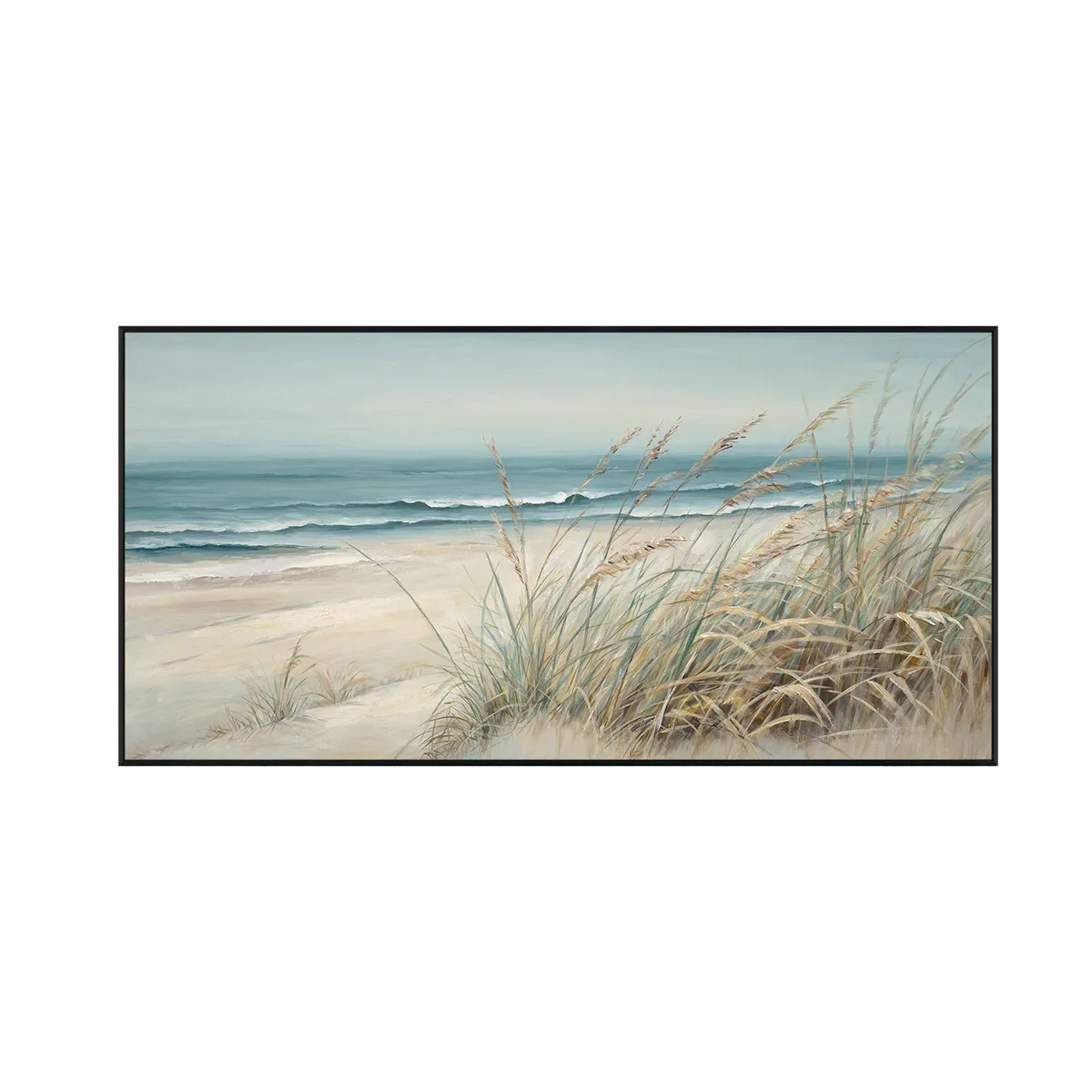 Soft Blue Beach Landscape Painting MT#2623