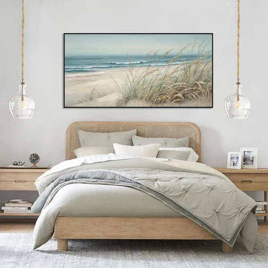 Soft Blue Beach Landscape Painting MT#2623