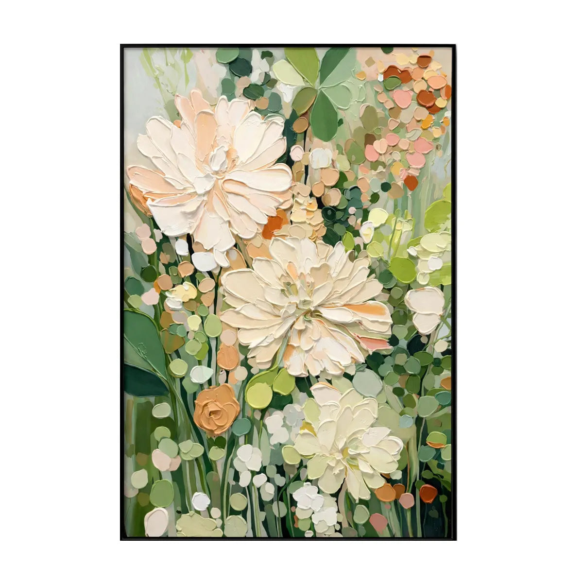 Soft Floral Textured Painting TA#3056