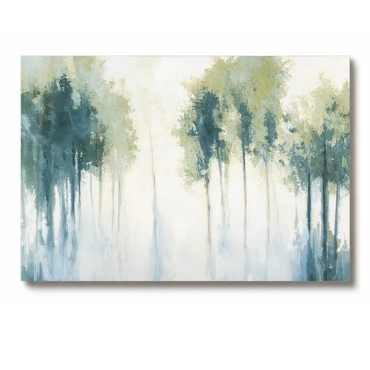 Soft Green Forest Abstract Painting TA