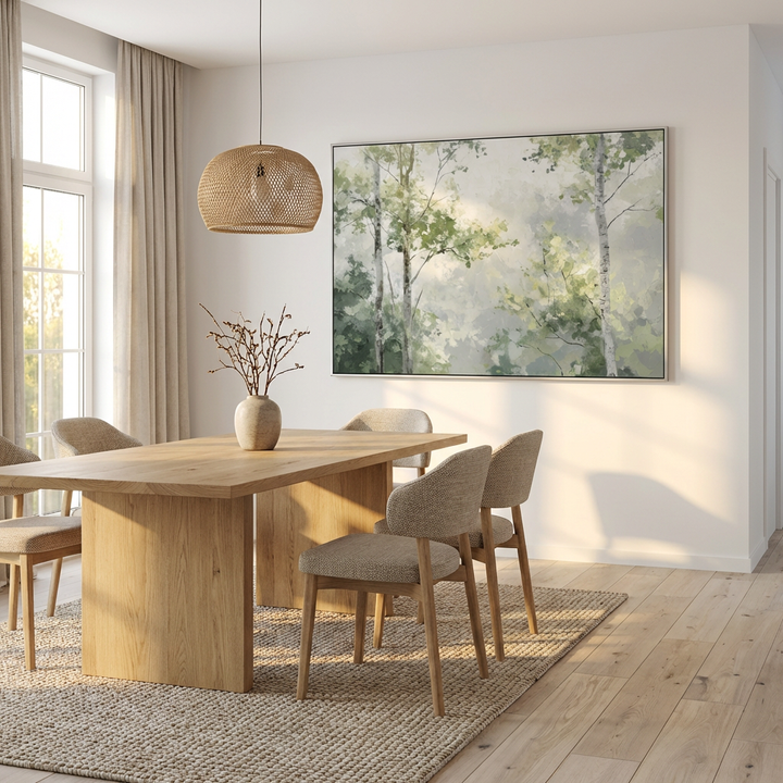 Soft Green Forest Painting TA