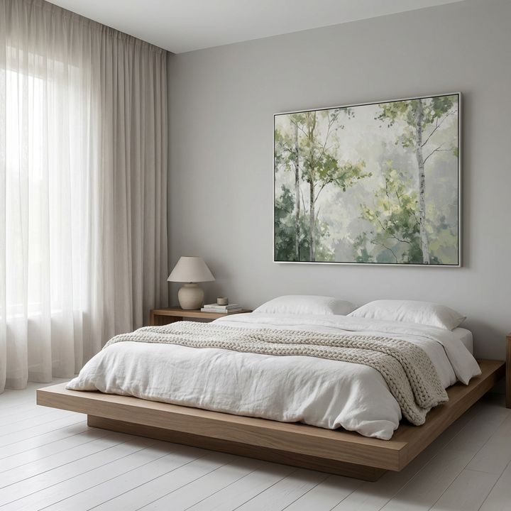 Soft Green Forest Painting TA