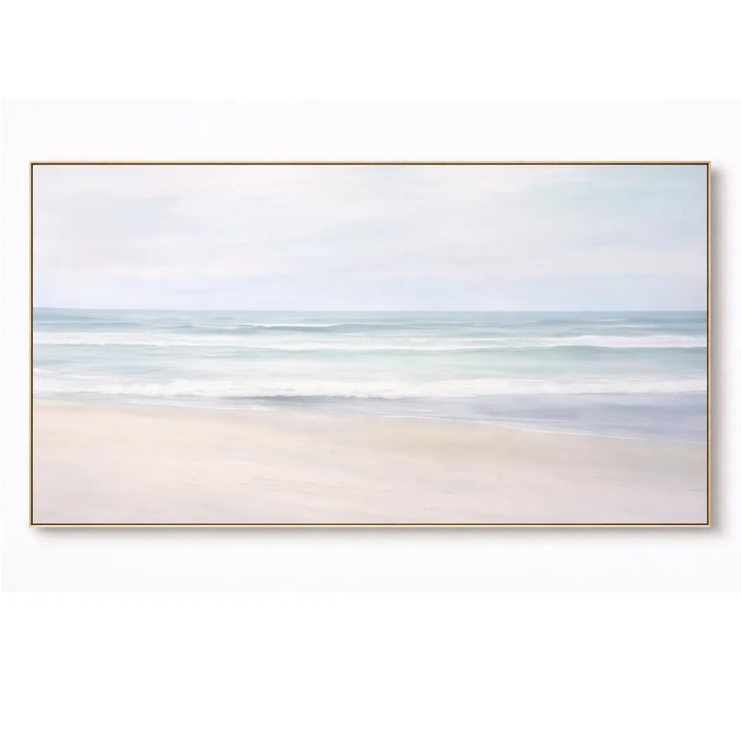 Soft Horizon Coastal Landscape Painting SP