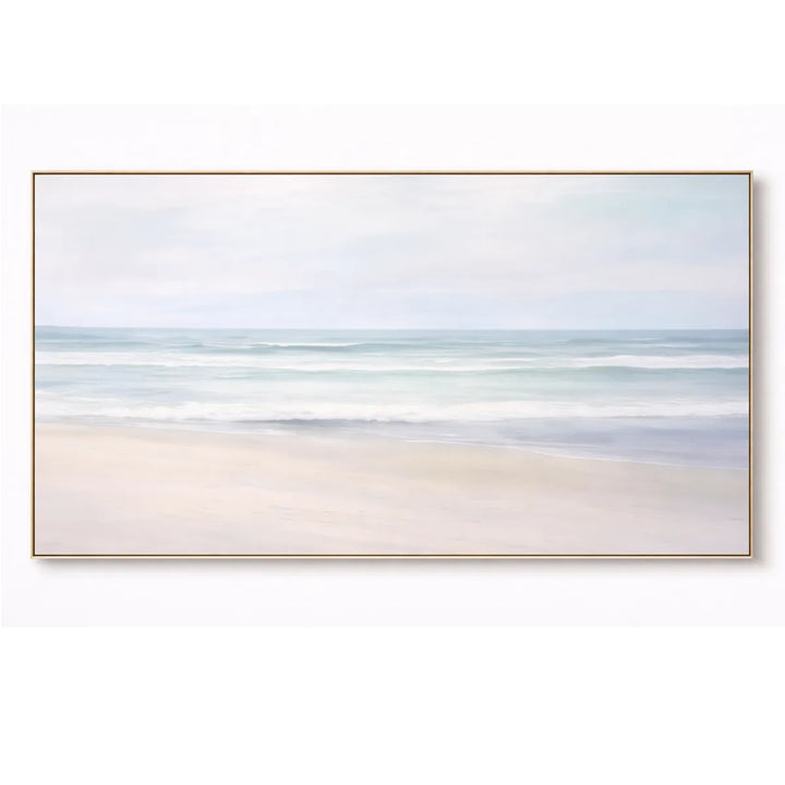 Soft Horizon Coastal Landscape Painting SP