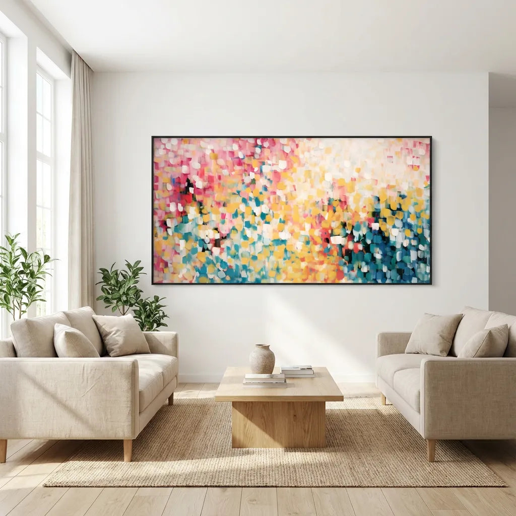 Sunlit Mosaic Abstract Painting AA