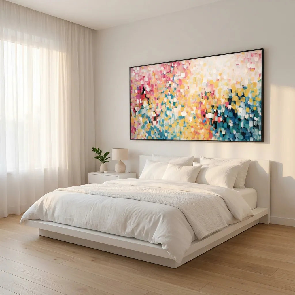 Sunlit Mosaic Abstract Painting AA