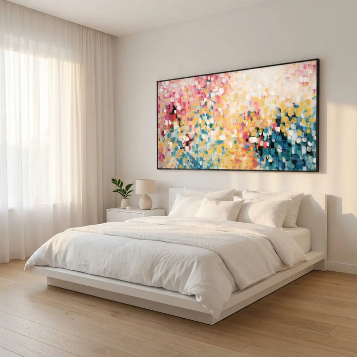 Sunlit Mosaic Abstract Painting AA