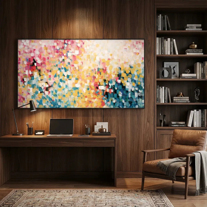 Sunlit Mosaic Abstract Painting AA