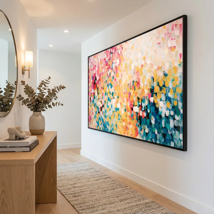 Sunlit Mosaic Abstract Painting AA
