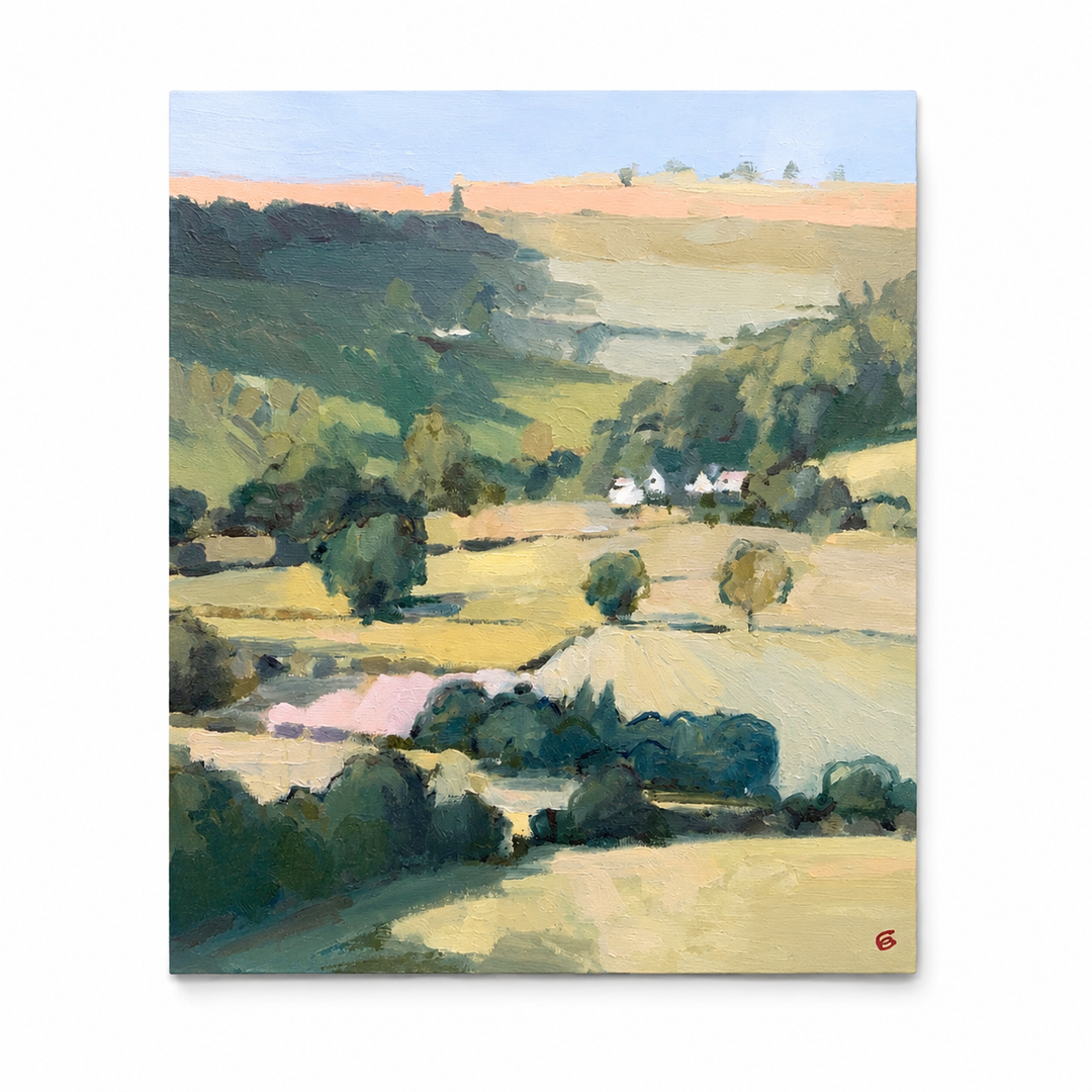 Sunlit Countryside Hand-Painted | HM