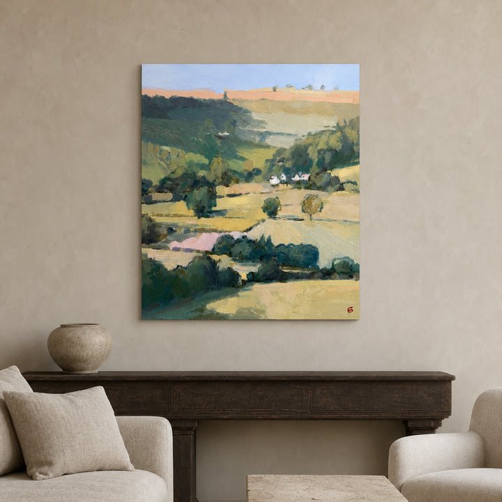Sunlit Countryside Hand-Painted | HM
