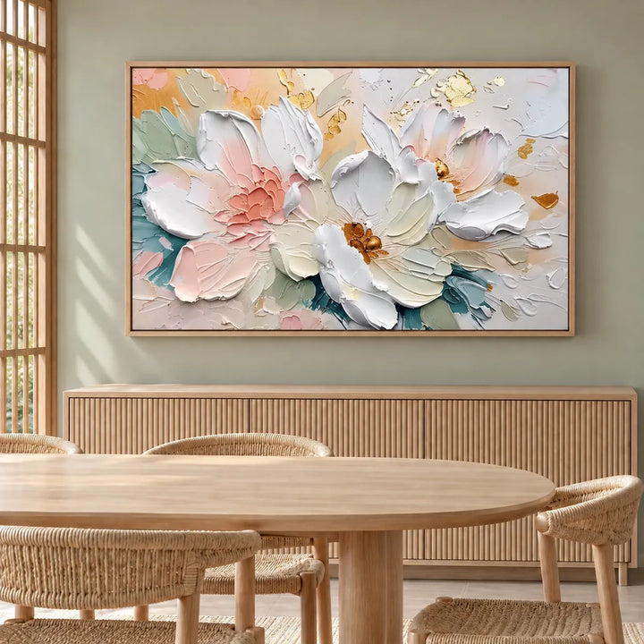 TA030505 Wood Frame in a distinct furnished home, medium view