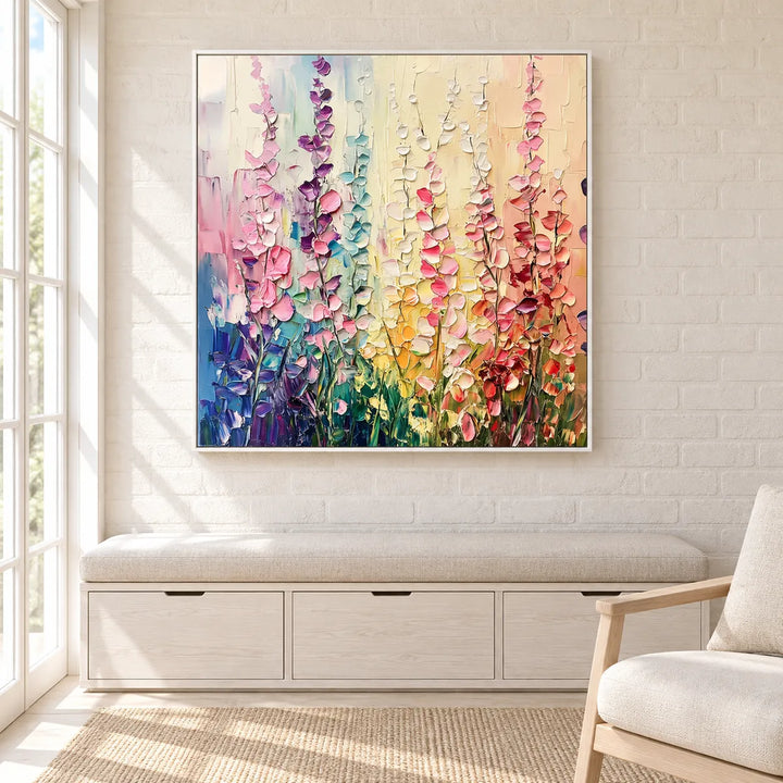 TA030511 White Frame in a distinct furnished home, medium view
