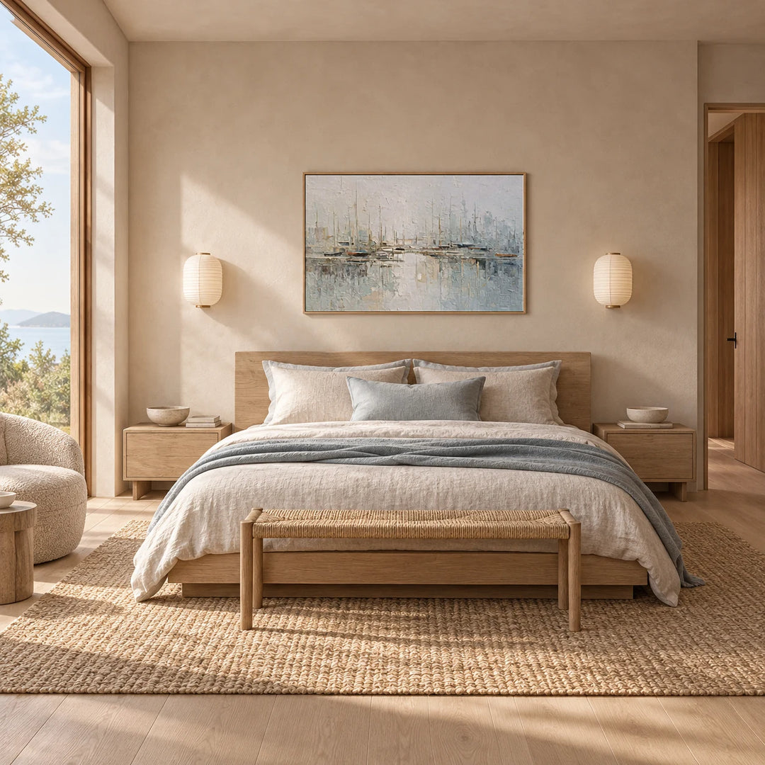TA1208 wood frame in a complete home interior scene