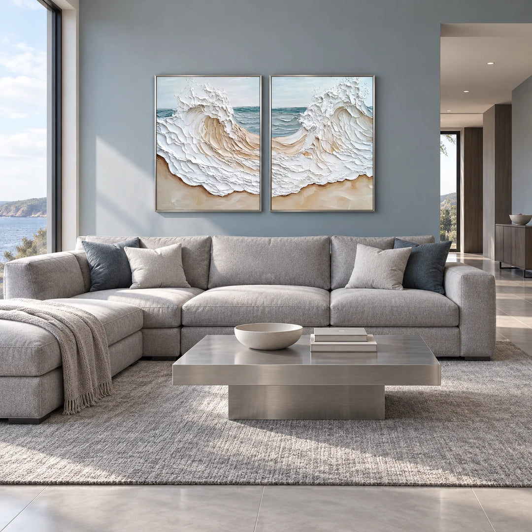 TA1211 silver frame in a complete home interior scene