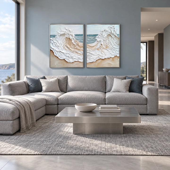 TA1211 silver frame in a complete home interior scene