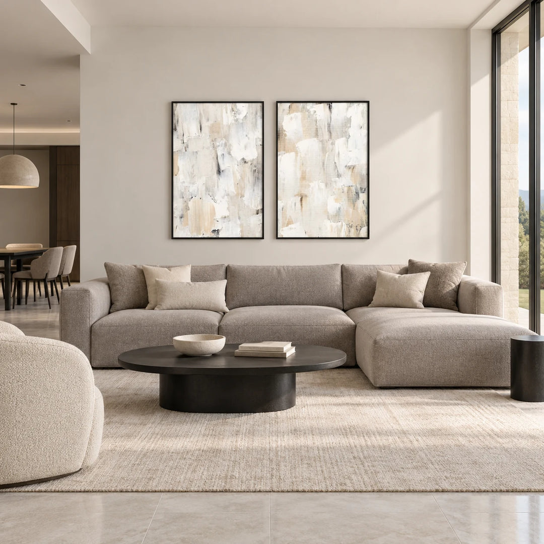 TA1219 black frame in a complete home interior scene