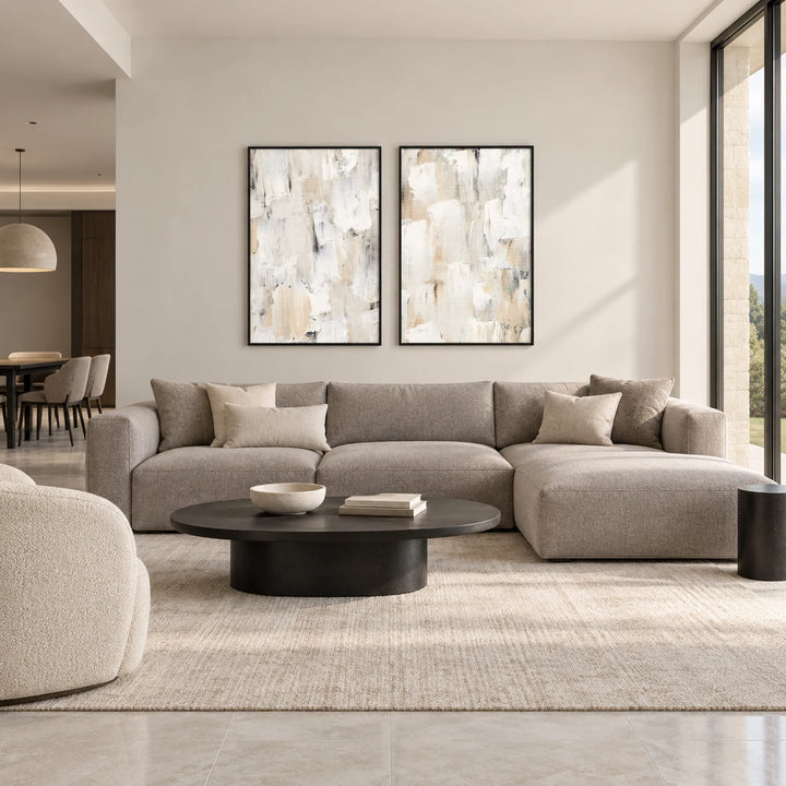 TA1219 black frame in a complete home interior scene