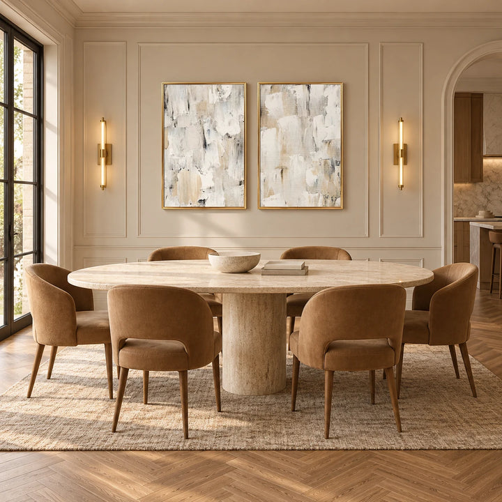TA1219 gold frame in a complete home interior scene