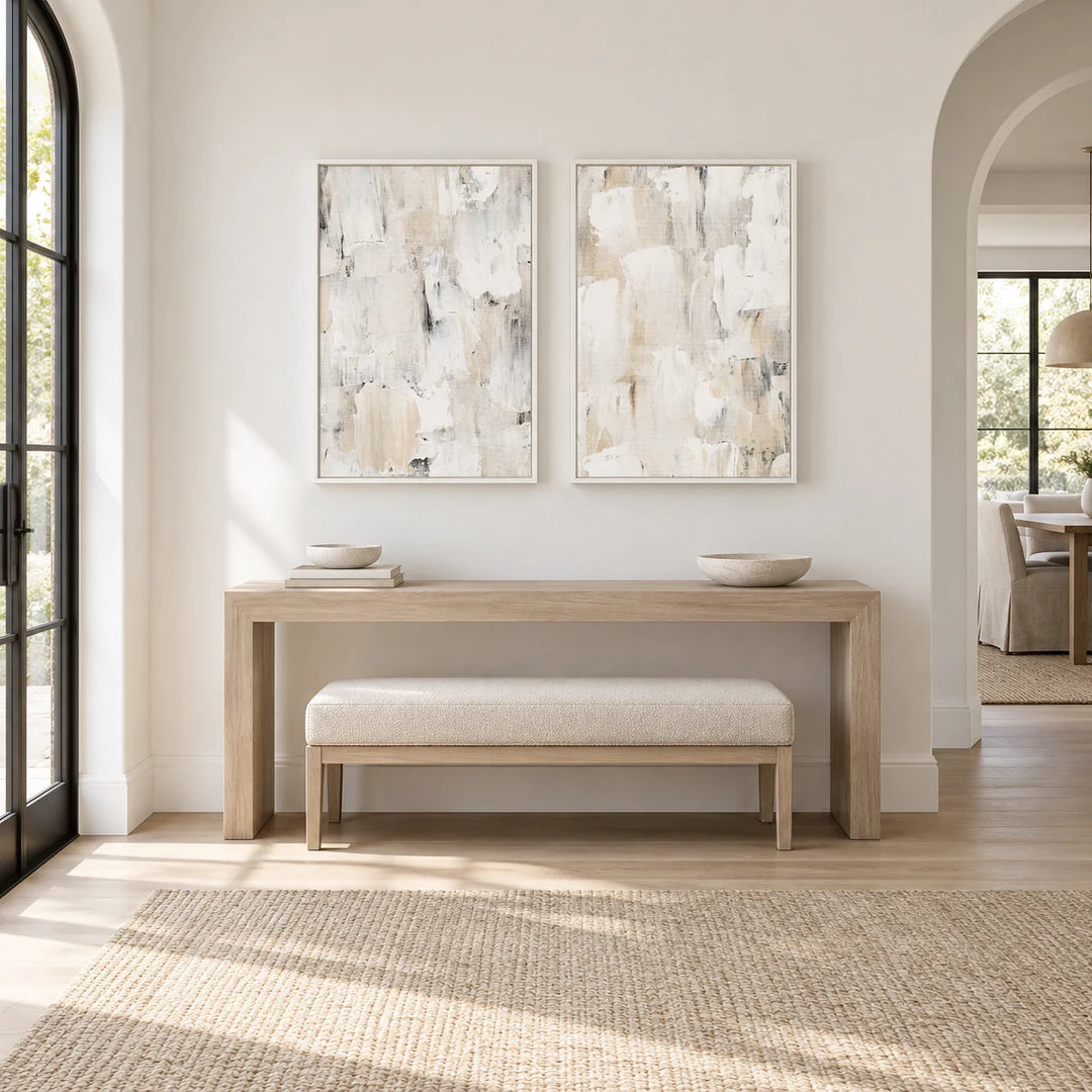 TA1219 white frame in a complete home interior scene