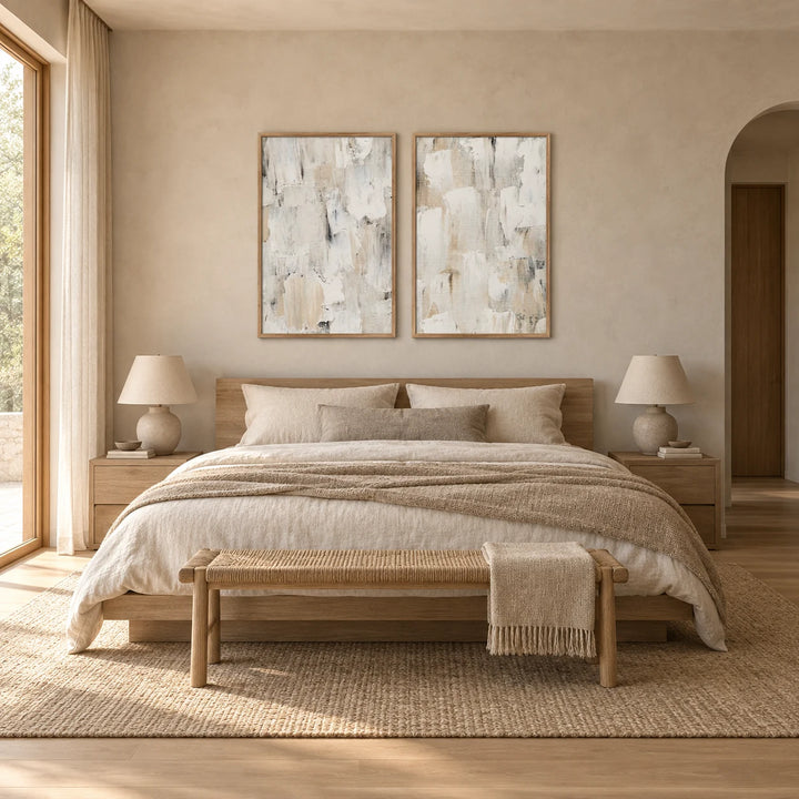 TA1219 wood frame in a complete home interior scene
