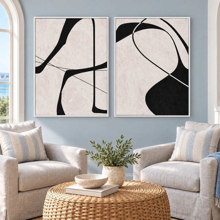 TA2904 white frame in a distinct closer medium home interior