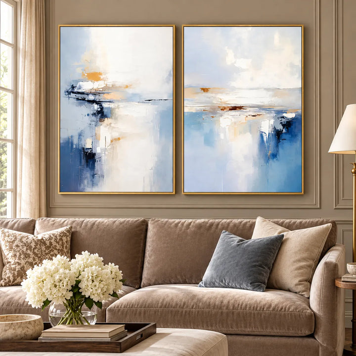 TA2906 gold frame in a distinct closer medium home interior