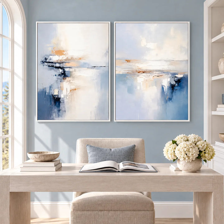 TA2906 white frame in a distinct closer medium home interior