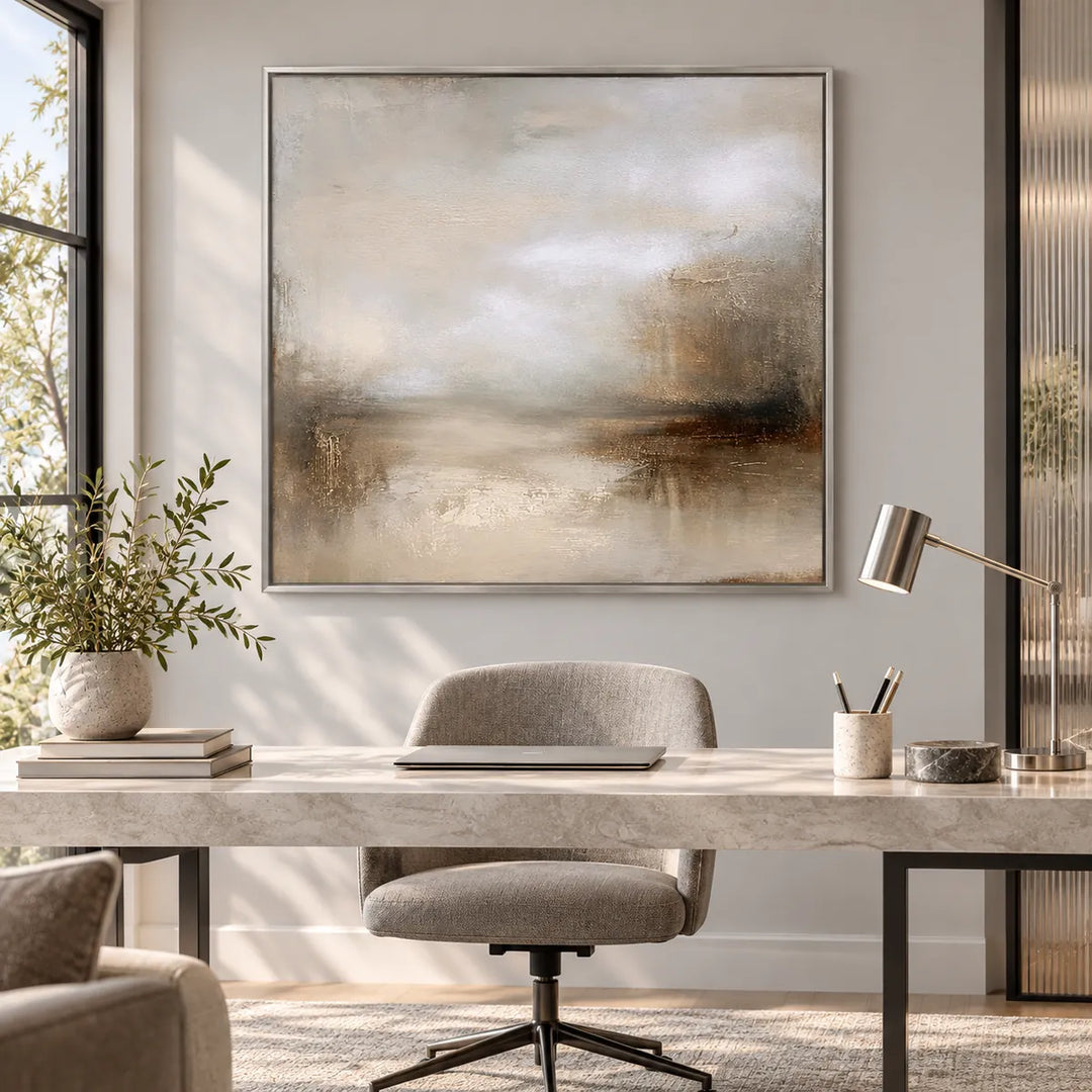 TA2909 silver frame in a styled home interior, approved medium scene