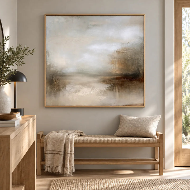 TA2909 wood frame in a styled home interior, approved medium scene
