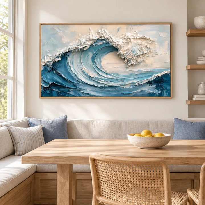 TA2911 wood frame in a distinct closer medium home interior