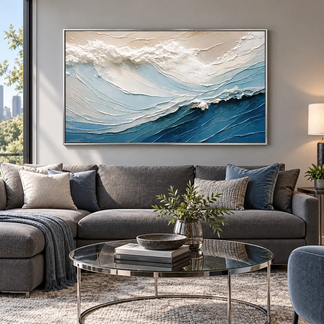 TA2912 silver frame in a styled home interior, approved medium scene