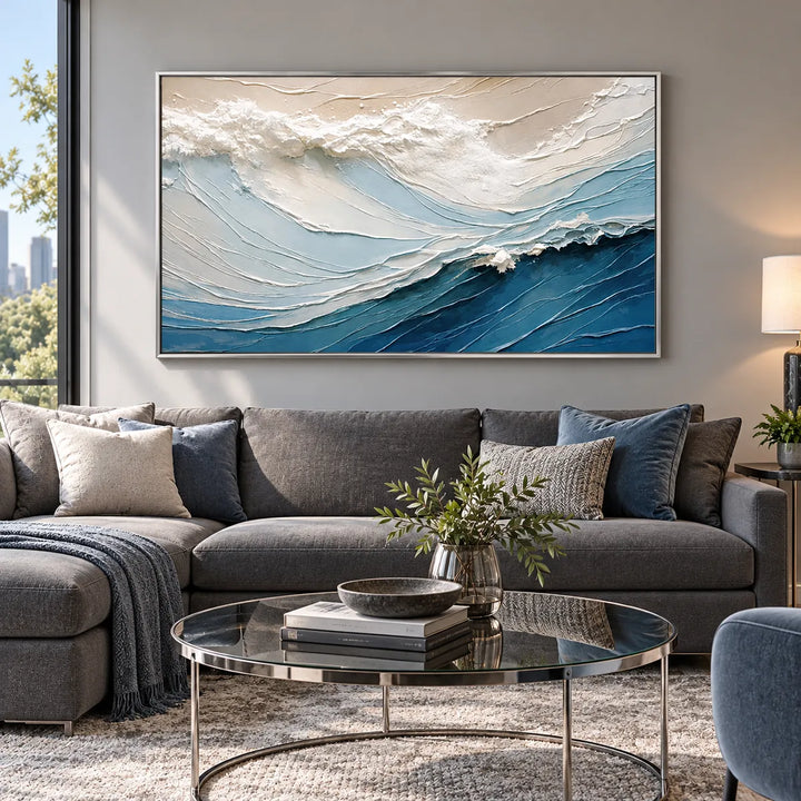 TA2912 silver frame in a styled home interior, approved medium scene