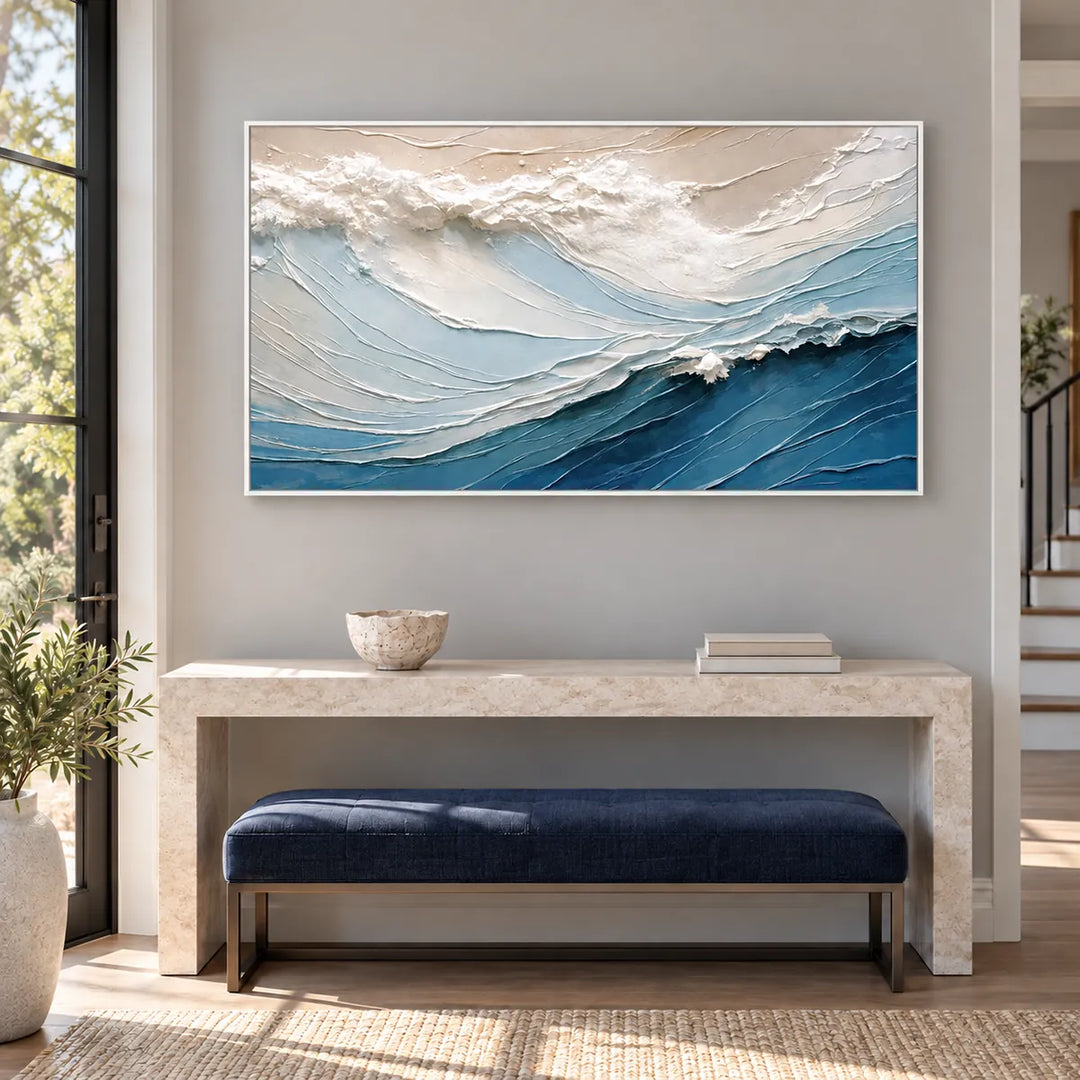 TA2912 white frame in a styled home interior, approved medium scene
