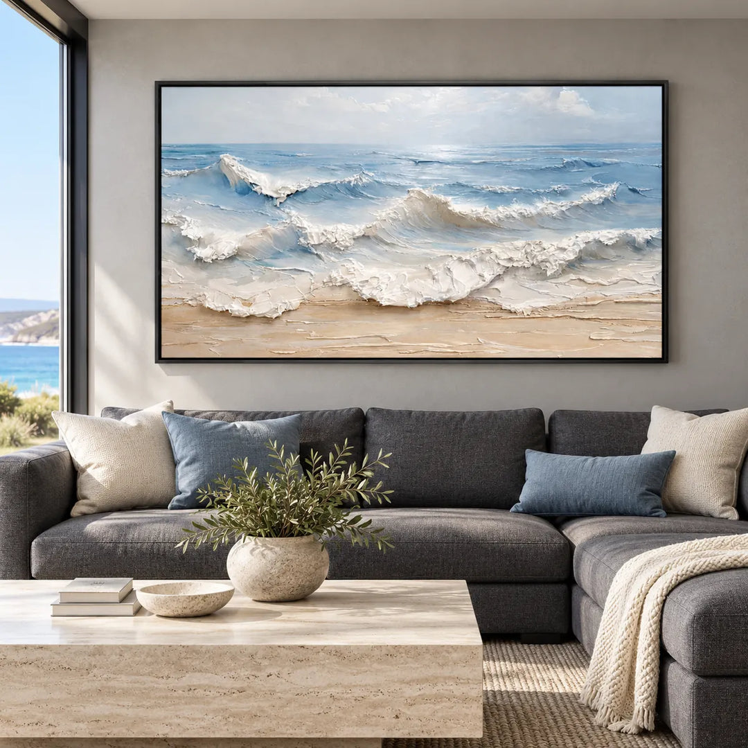 TA2913 black frame in a distinct closer medium home interior